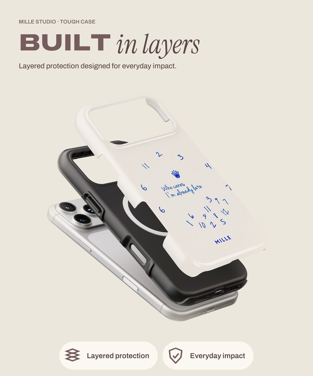 Times Run tough iPhone case, layered protection