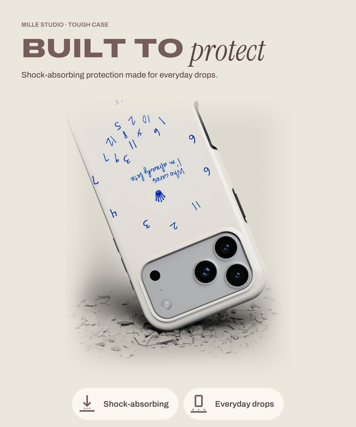 Times Run tough iPhone case, shock-absorbing protection