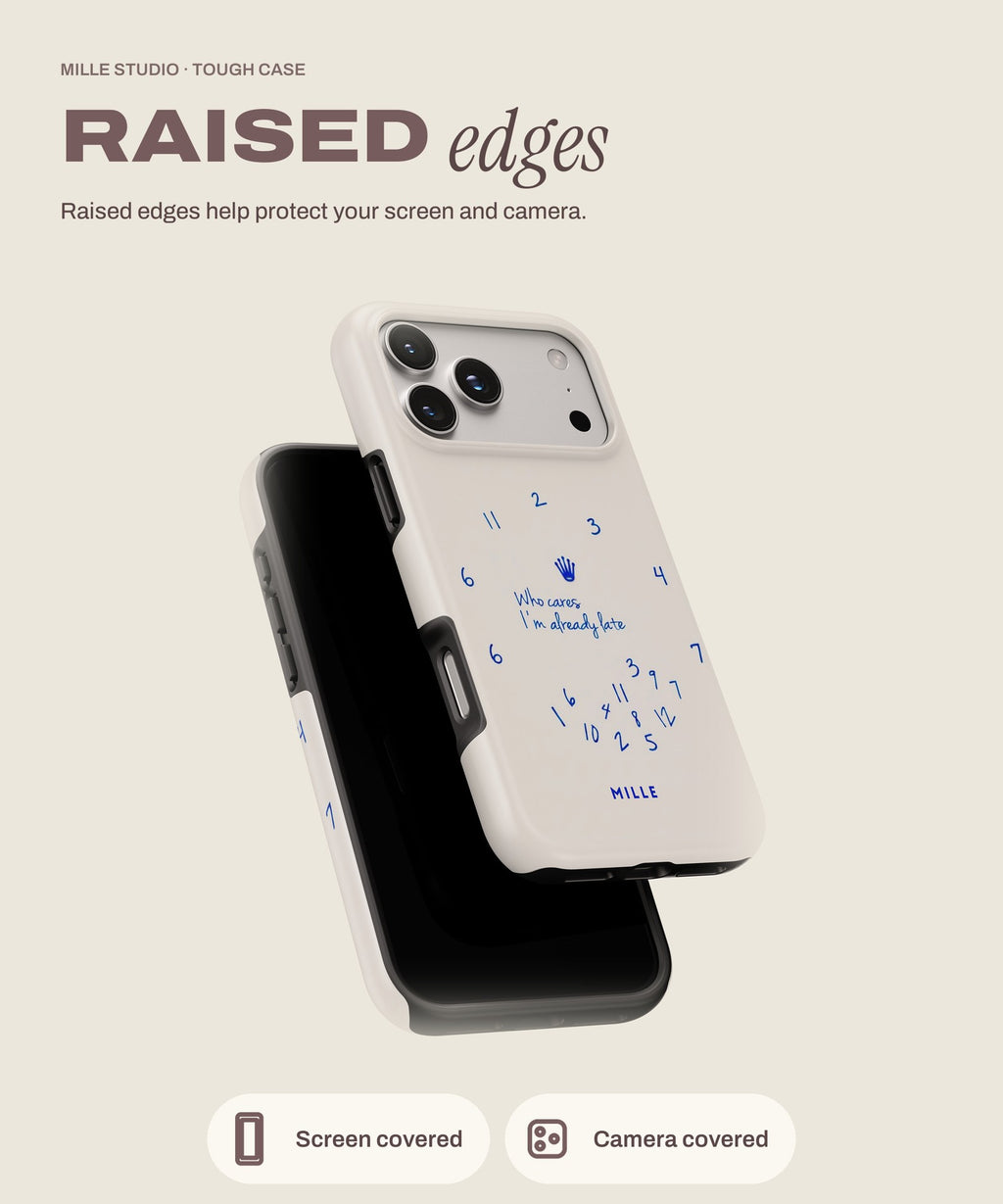 Times Run tough iPhone case, raised edges for screen and camera