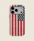 vintage American flag iPhone case, iPhone 17 Pro