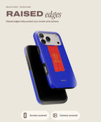 What tough iPhone case, raised edges for screen and camera