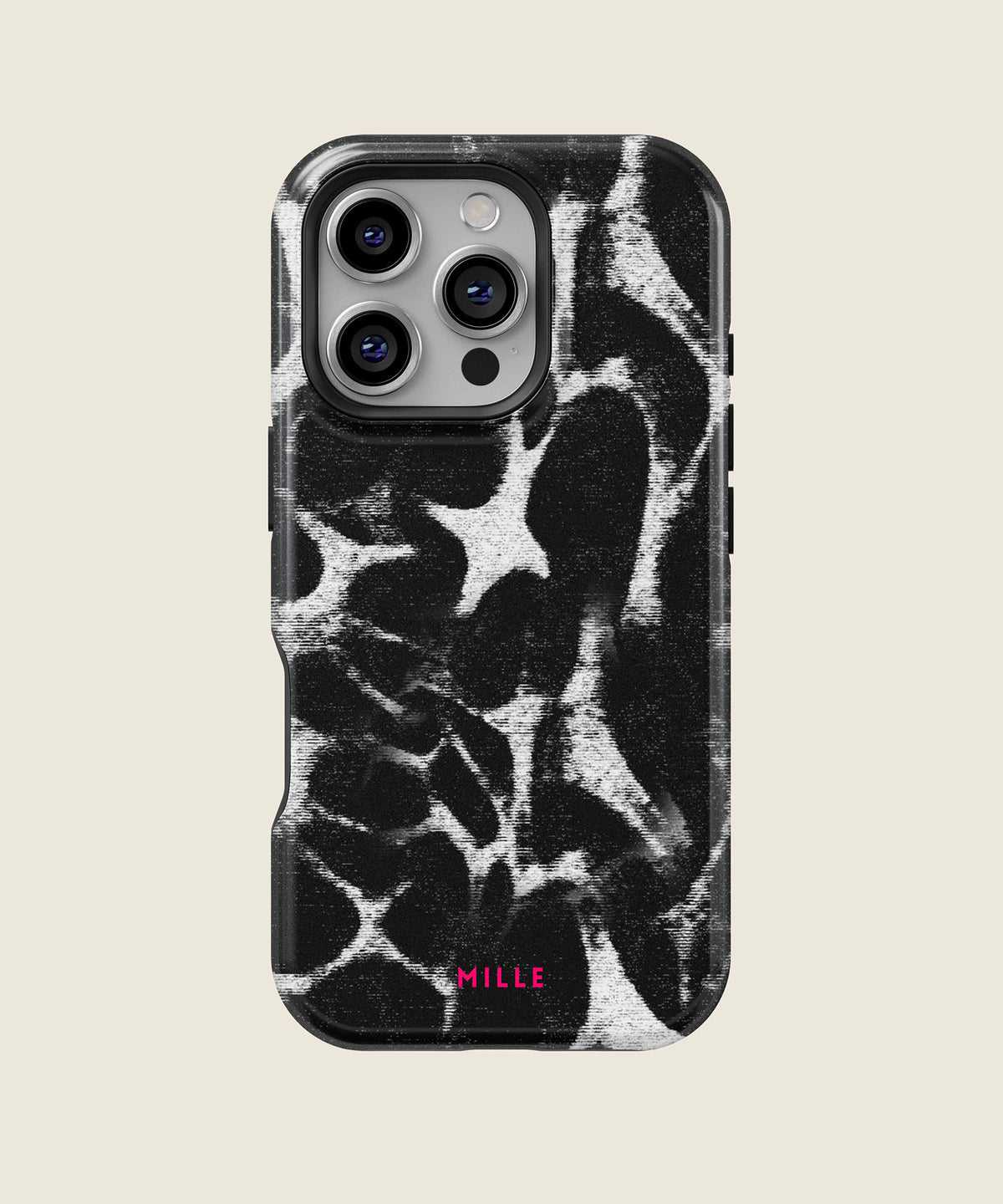black and white zebra print iPhone case, iPhone 16 Pro