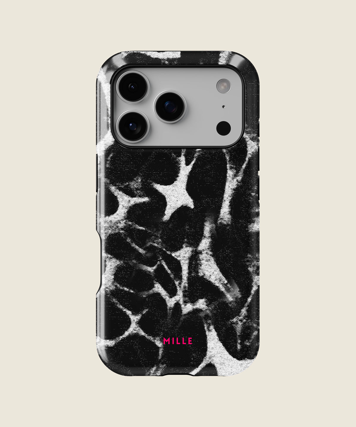 black and white zebra print iPhone case, iPhone 17 Pro